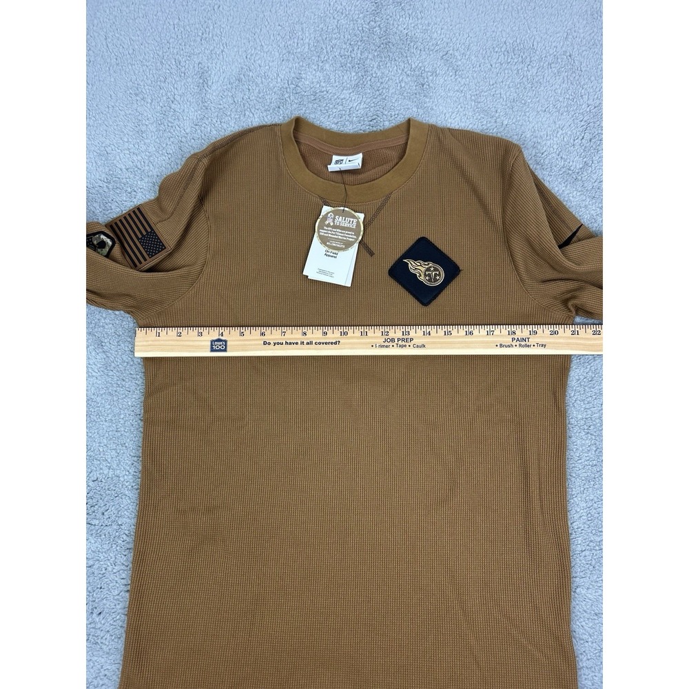Nike NFL Salute to Service Mens Small Tennessee Titans Brown Long Sleeve Crew - Picture 6 of 10
